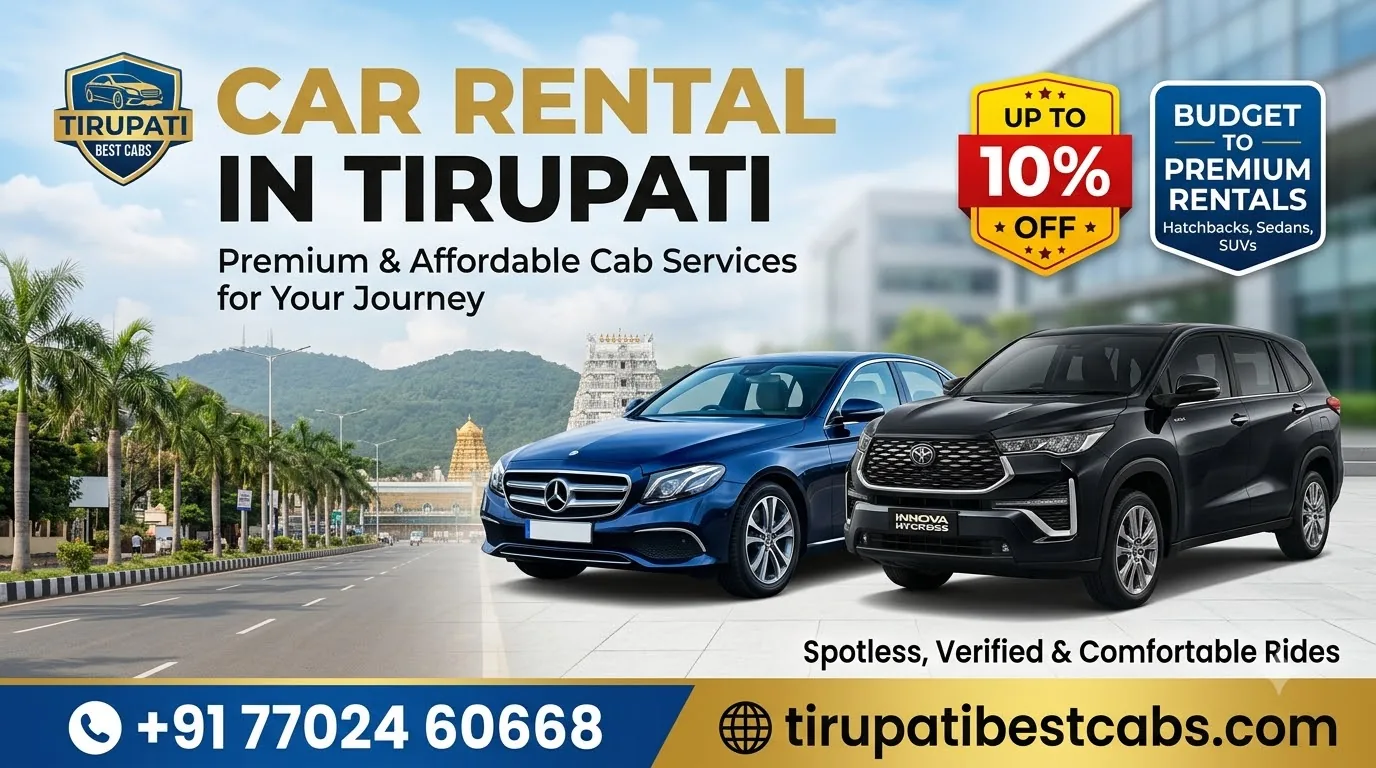 Car Rental In Tirupati | Cab in Tirupati, Tirupati cabs, Tirupati taxi service