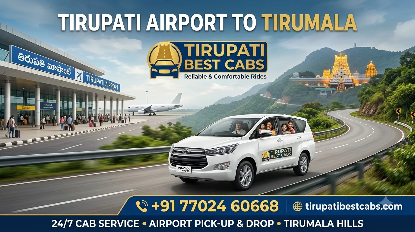 Tirupati Airport to Tirumala cab… 202607291144.jpeg | Cab in Tirupati, Tirupati cabs, Tirupati taxi service